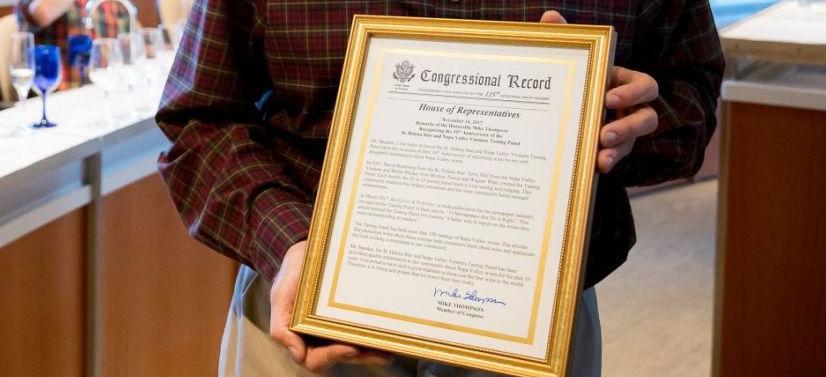 Dave Stoneberg with certificate